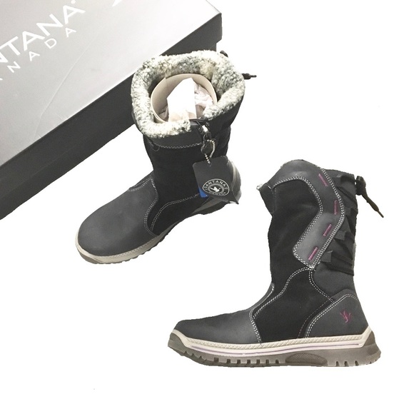 new Santana Canada ✪ Mayer Faux Fur Lined Winter Waterproof Boots ✪ Grey - Picture 2 of 11